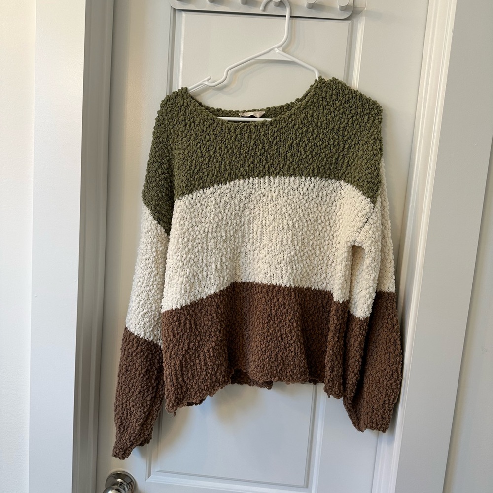 Alt’rd state 3 color fall sweater